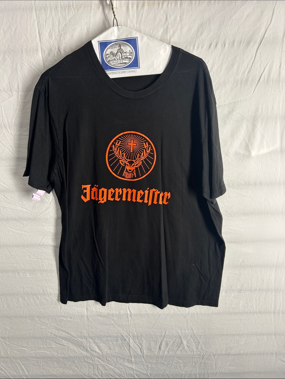 Jagermeister Black T-Shirt with Orange Logo